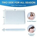 Cooling Gel Flat Pillow for Neck and Shoulder Pain