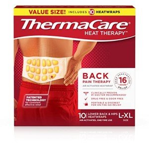 ThermaCare Adhesive HeatWraps for Pain Relief, 10 Count
