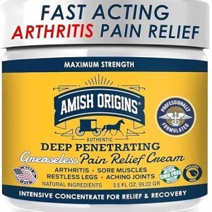Amish Origins Maximum Strength Pain Relief Cream 3.5 oz