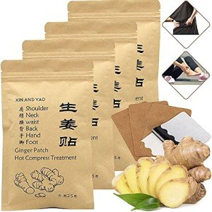 100 Self-Heating Ginger Pain Relief Patches