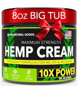 Maximum Strength Hemp Cream with Arnica Relief 8 oz