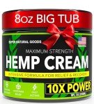 Maximum Strength Hemp Cream with Arnica Relief 8 oz