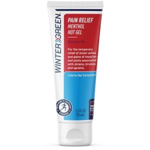Wintergreen Menthol Hot Gel for Muscle Relief