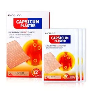 24 Capsicum Heat Plaster Pain Relief Patches