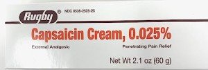 Rugby Capsaicin Pain Relief Cream, 2.1 Ounce