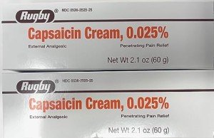 Rugby Capsaicin Pain Relief Cream - 2 Pack