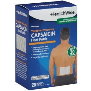 HealthWise Warming Capsaicin Heat Patches - 20 Count