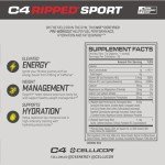 C4 Ripped Sport Pre Workout Powder - Arctic Snow Cone