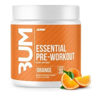 RAW Essential Pre-Workout Energy Powder - Orange