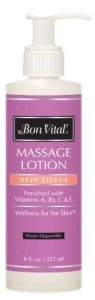 Bon Vital' Deep Tissue Massage Lotion, 8 Oz