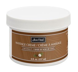 Bon Vital' Coconut Massage Cream - 100% Pure Oil