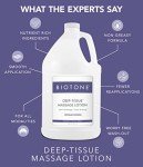 BIOTONE Deep Tissue Massage Lotion with Lasting Glide