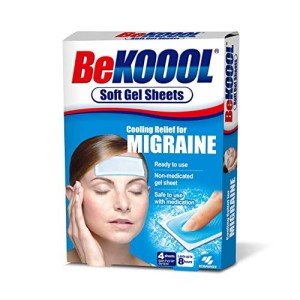 BeKoool Cooling Gel Sheets for Migraines - 4 Count