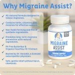 Migraine Relief Supplement with Magnesium and Herbs