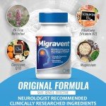 Vita Sciences Migravent Migraine Relief Formula 60 Count
