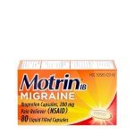Motrin IB Migraine Relief Liquid Gel Caps
