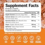 Turmeric and Boswellia Pain Relief Capsules - 2-Pack