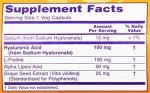 Hyaluronic Acid Pain Relief Veg Capsules - 120 ct