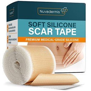 NUVADERMIS Medical Silicone Scar Tape - Extra Long