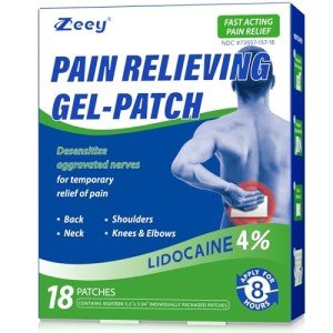 Maximum Strength Lidocaine Pain Relief Patches - 18 Count