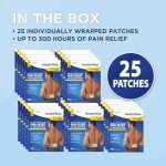 HealthWise 4% Lidocaine Pain Relief Patches - 25 Count