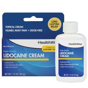 HealthWise Maximum Strength Lidocaine Pain Relief Cream