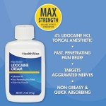 HealthWise Maximum Strength Lidocaine Pain Relief Cream