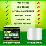 Hemp Pain Relief Cream with Turmeric & Arnica