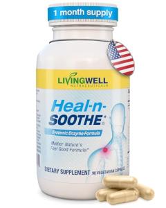 Heal-n-Soothe - 90 Count Natural Pain Relief Tablets
