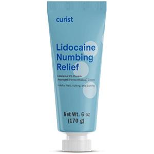 Curist 5% Lidocaine Cream for Pain Relief - 6 oz