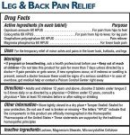 MagniLife Fast-Acting Leg & Back Pain Relief Tablets