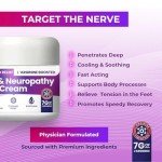Plant-Powered Nerve Pain Relief Cream - 2.82oz