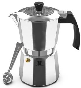 Cafe Du Chateau Espresso Maker with Spoon (6 Cups)