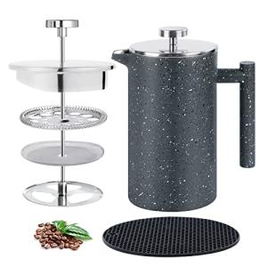 MOGGA 34oz Double-Walled French Press Coffee Maker