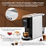 5-in-1 Espresso Coffee Machine for Capsules