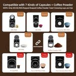 5-in-1 Espresso Coffee Machine for Capsules