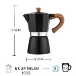 AIFUSI Stovetop Moka Pot for Espresso Brewing