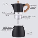AIFUSI Stovetop Moka Pot for Espresso Brewing