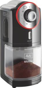 Melitta Molino Electric Coffee Grinder - Black/Red