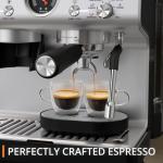 Krups Manual Espresso Machine with Grinder, Black