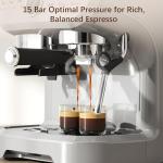 HOMCOM Espresso Machine with Bean Grinder and Steam Wand
