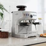 HOMCOM Espresso Machine with Bean Grinder and Steam Wand