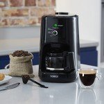 Tower Coffee Machine with Built-In Grinder, 0.6L
