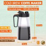 2L Cold Brew Coffee Maker Jug with Infuser