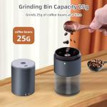 Electric Burr Coffee Grinder with USB Rechargeable Feature