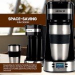 ARTECH Slim One Cup Coffee Maker with Mug