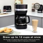 Hamilton Beach 12-Cup Coffee Maker, Matte Black