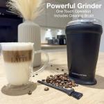 Compact Electric Coffee Grinder with One Touch Operation