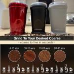Compact Electric Coffee Grinder with One Touch Operation