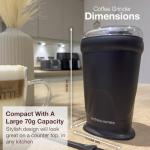 Compact Electric Coffee Grinder with One Touch Operation